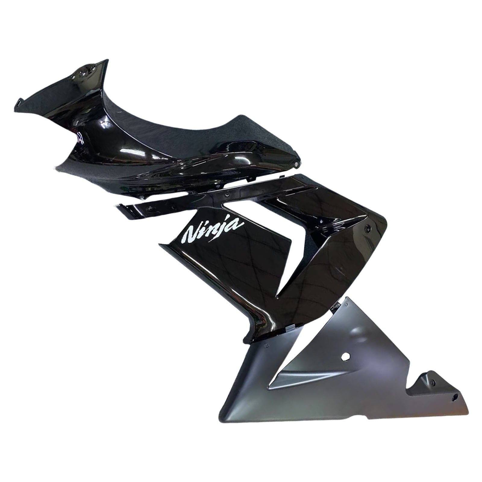 Amotopart 2004-2005 Kawasaki ZX10R Gloss&Matte Black Fairing Kit