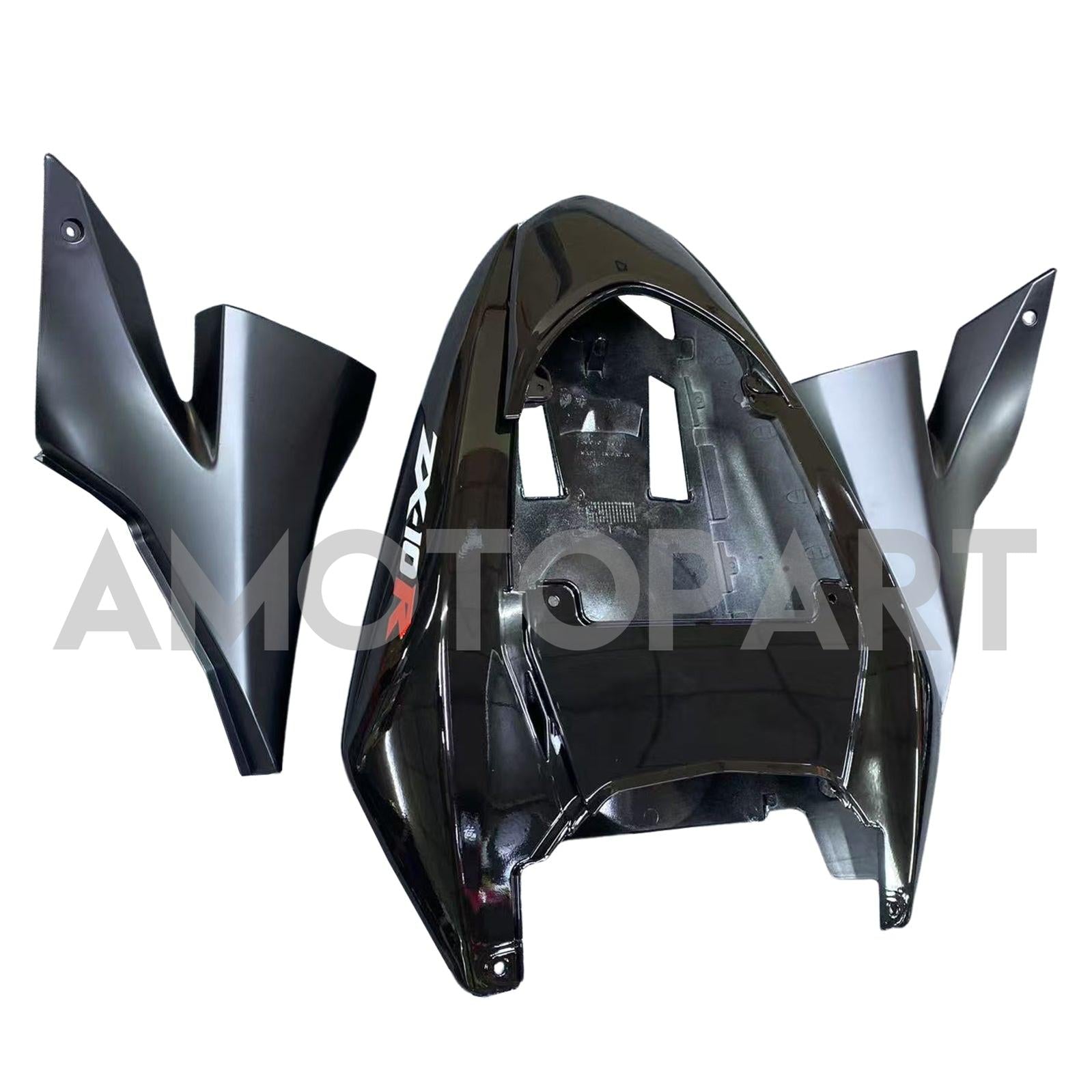 Amotopart 2004-2005 Kawasaki ZX10R Gloss&Matte Black Fairing Kit