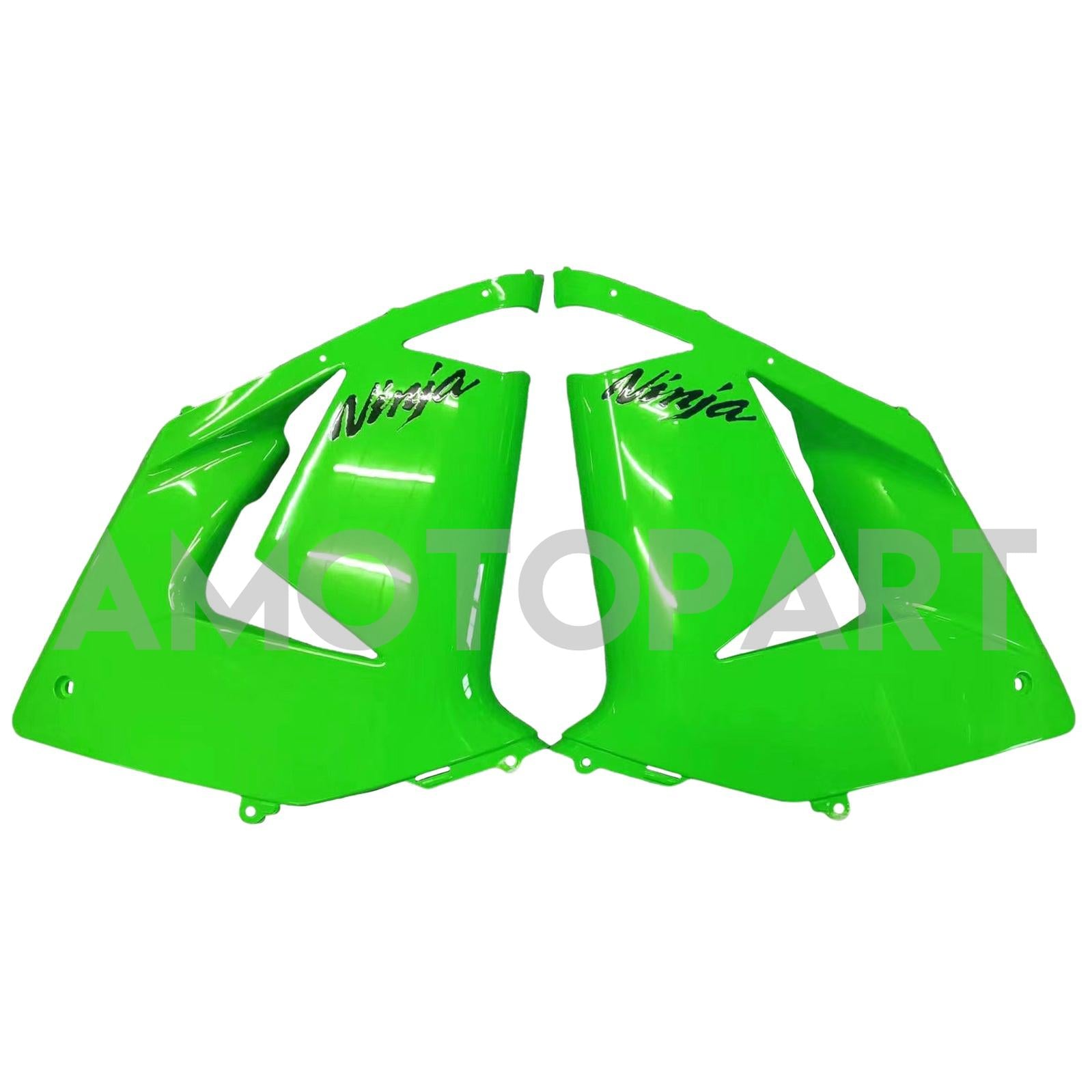 Amotopart 2004-2005 Kawasaki ZX10R グリーン&ブラック フェアリングキット
