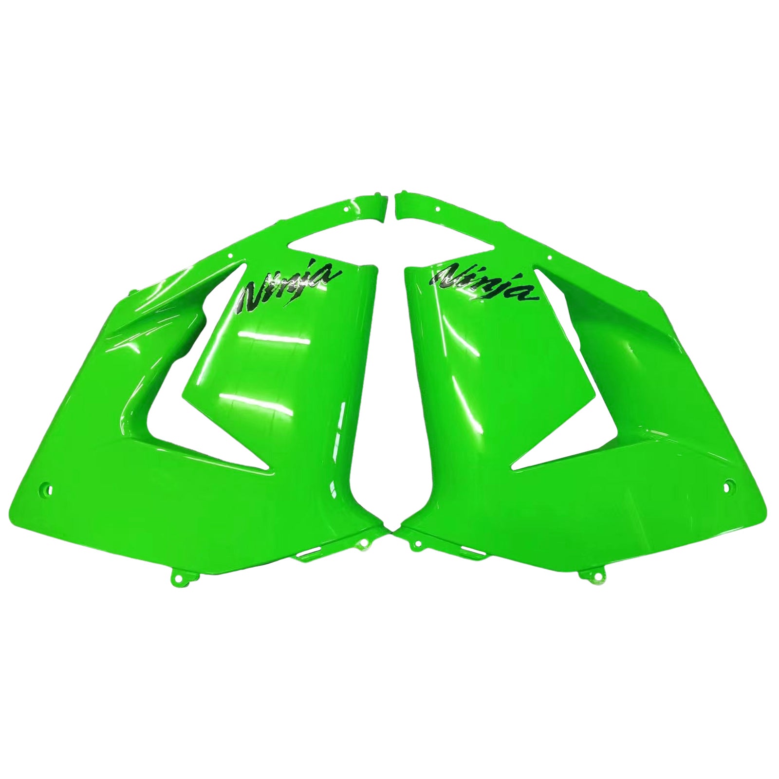 Amotopart 2004-2005 Kawasaki ZX10R Green&Black Fairing Kit