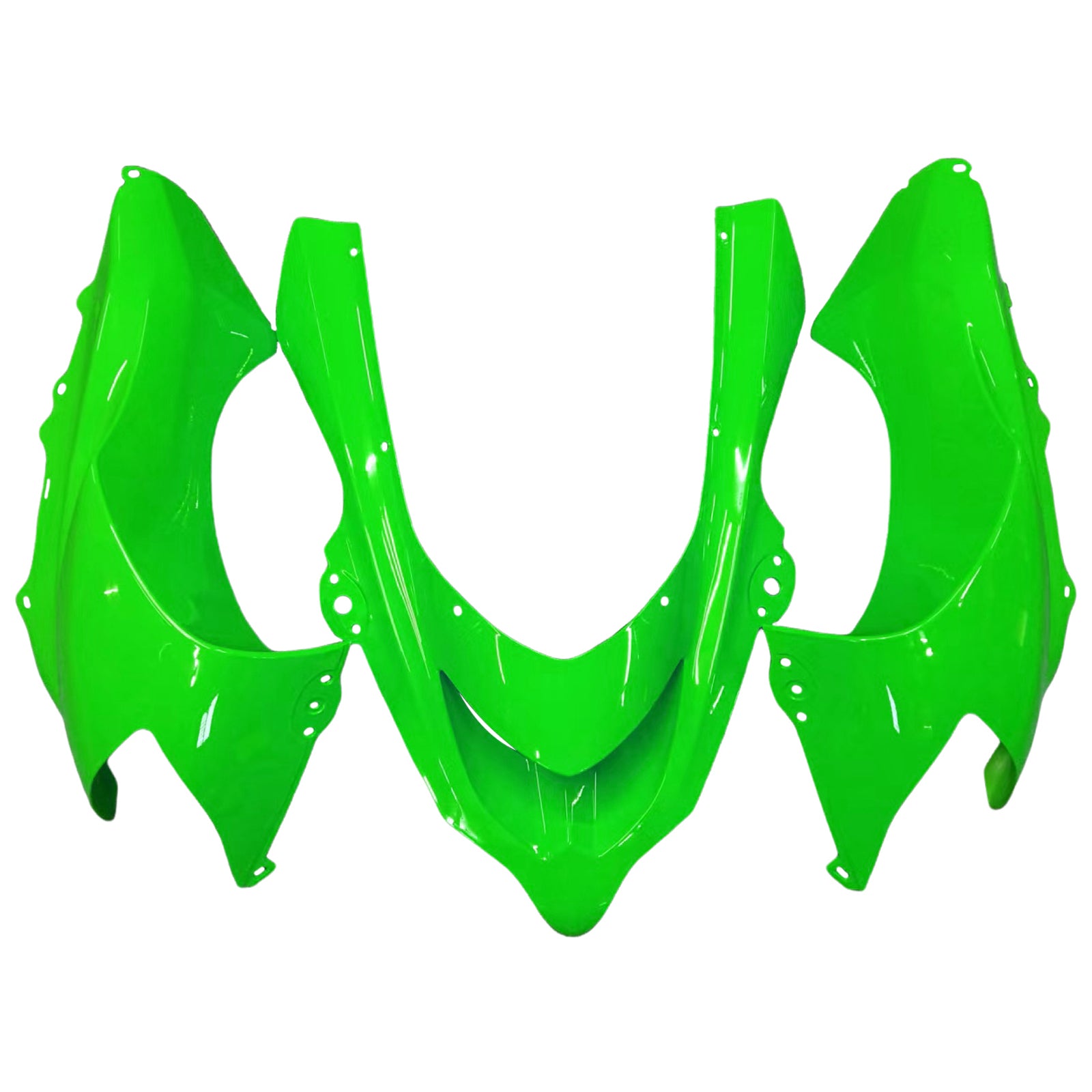 Amotopart 2004-2005 Kawasaki ZX10R Green & Black Fairing Kit