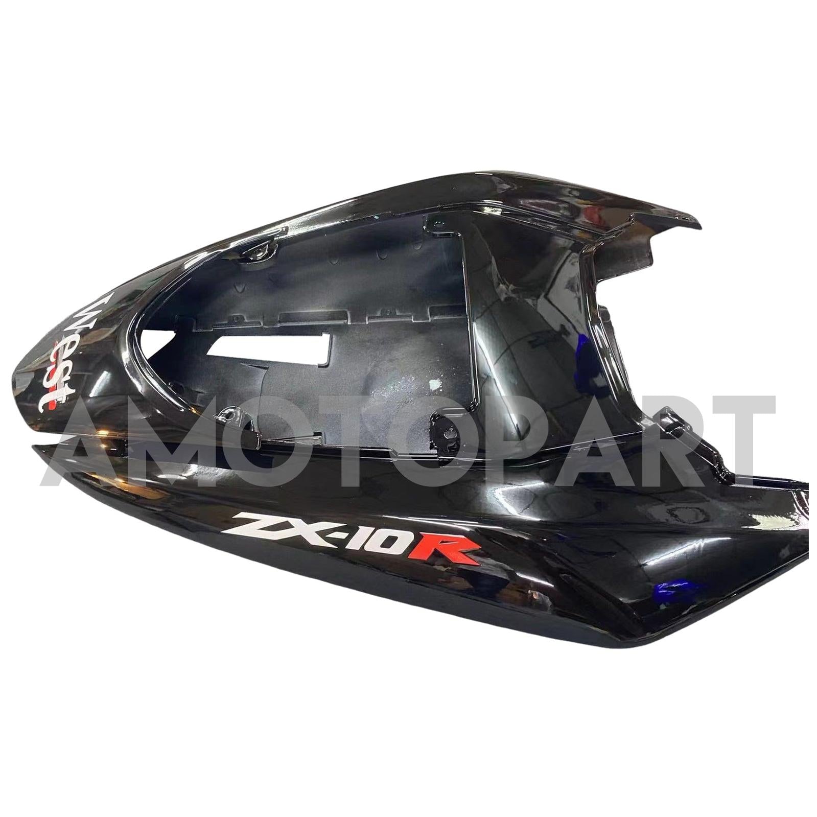 Amotopart 2004-2005 Kawasaki ZX10R bianco e nero con kit carenatura logo