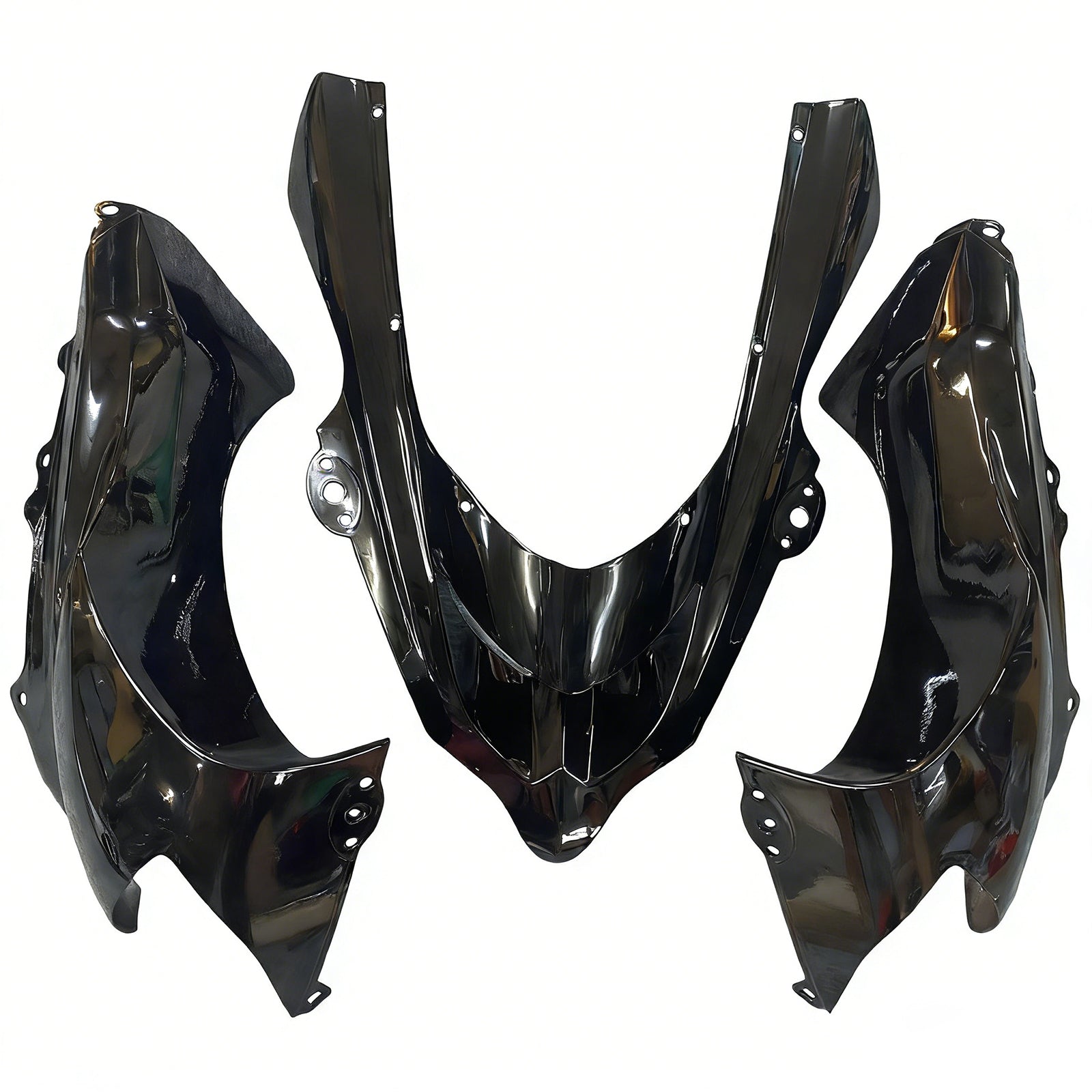 Amotopart 2004-2005 Kawasaki ZX10R White&Black Fairing Kit