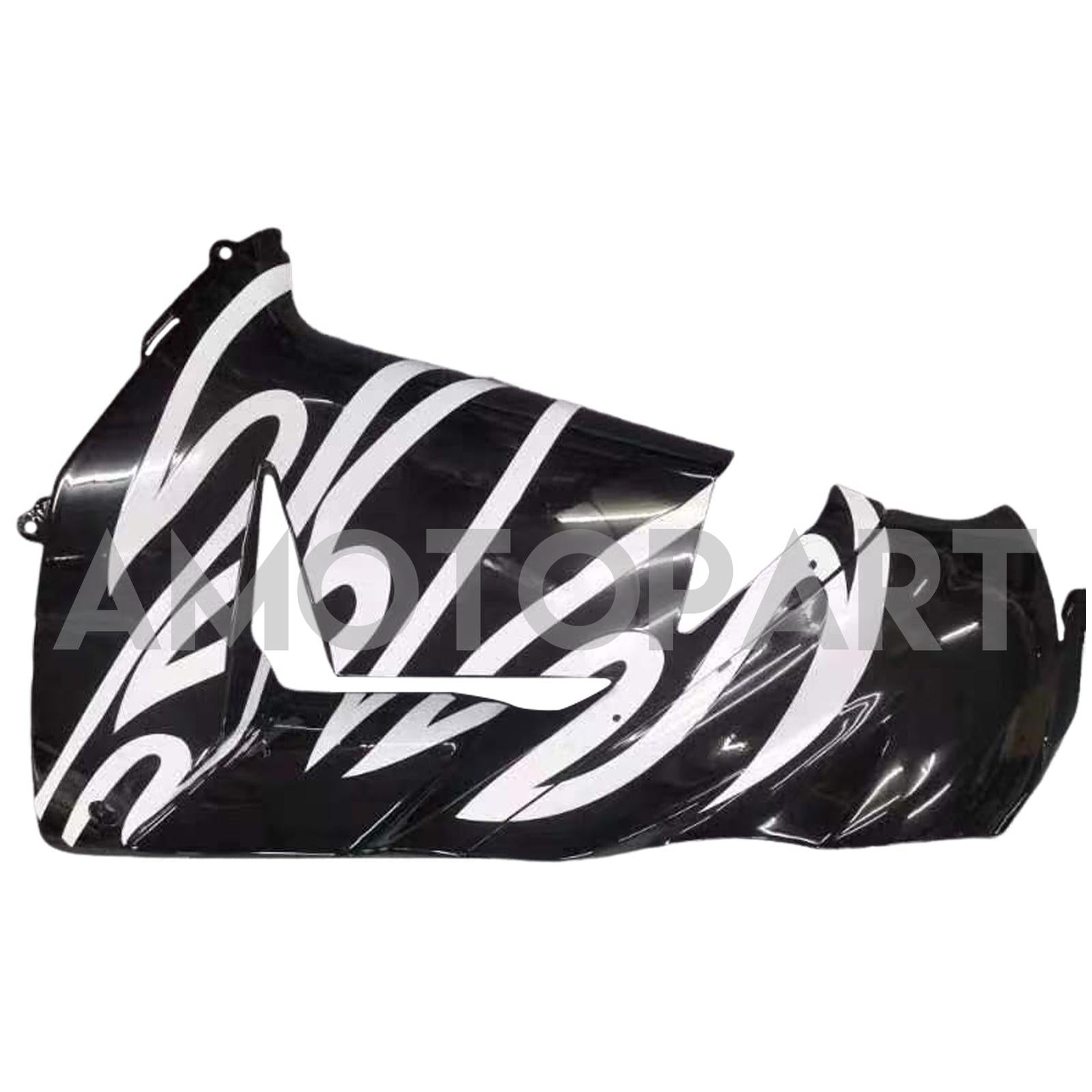 Amotopart 2004-2005 Kawasaki ZX10R Black & White Fairing Kit