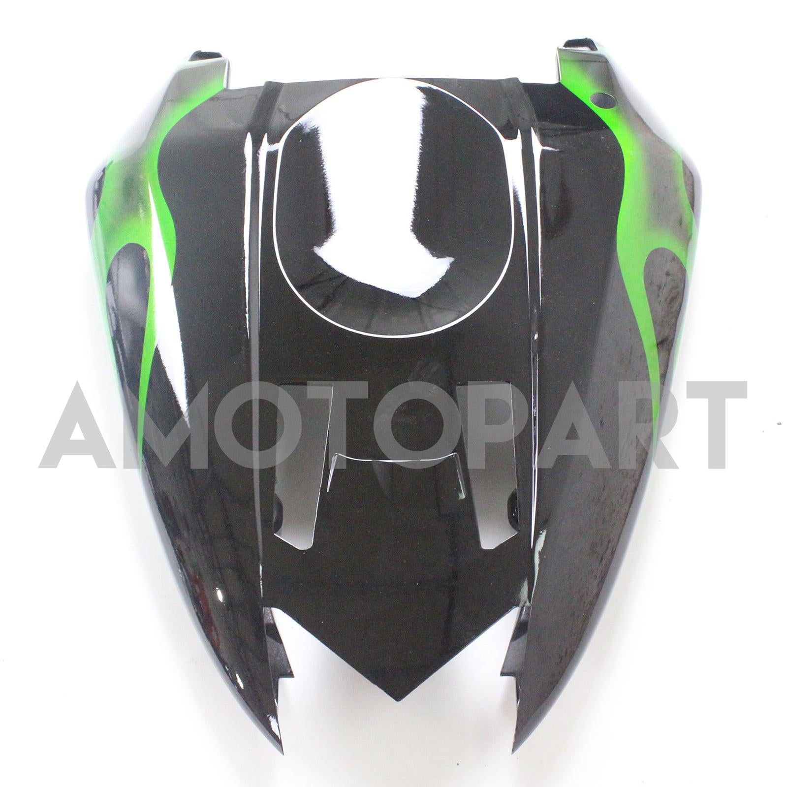 Amotopart Kawasaki 2004-2005 ZX10R Black With Green Line Fairing Kit
