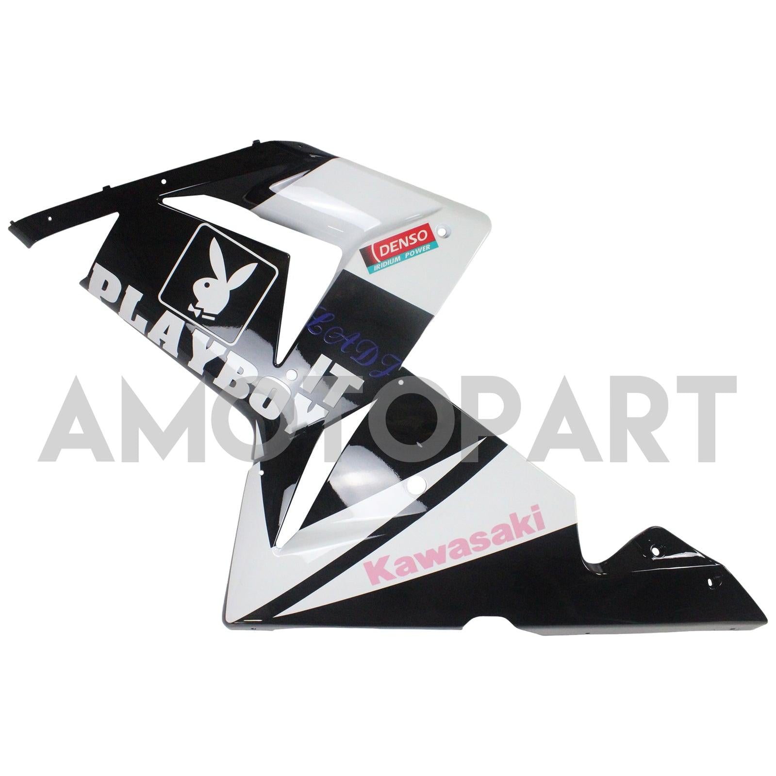Amotopart Kawasaki 2004-2005 ZX10R Black Pink Playboy Abzugskit