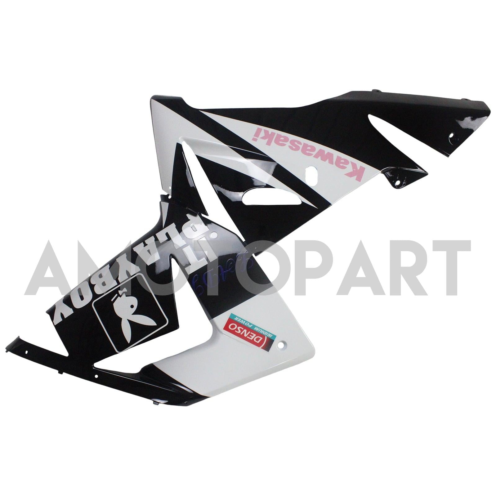 Amotopart Kawasaki 2004-2005 ZX10R Black Pink Playboy Abzugskit