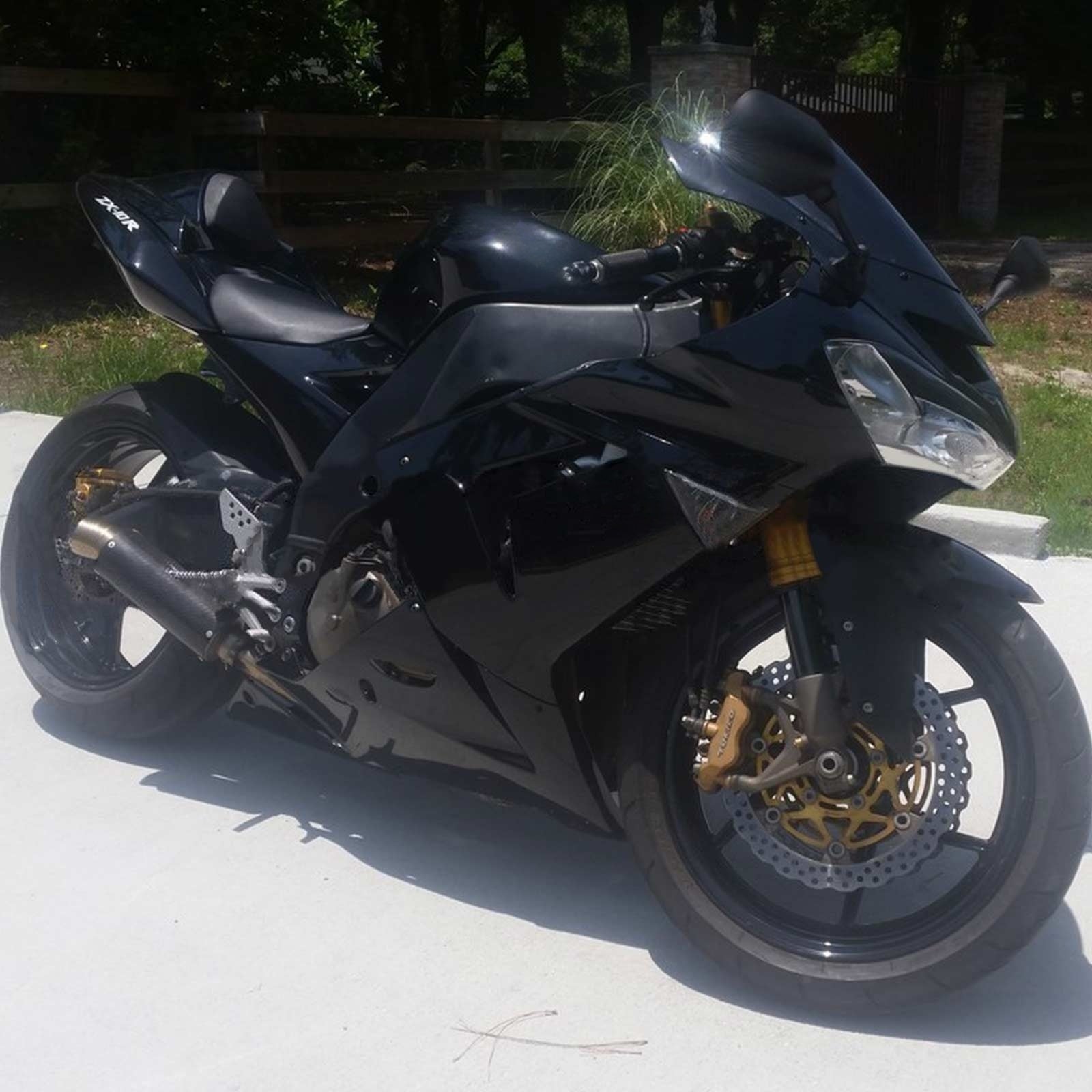 Amotopart Kawasaki 2004-2005 ZX10R Bright Black Fairing Kit
