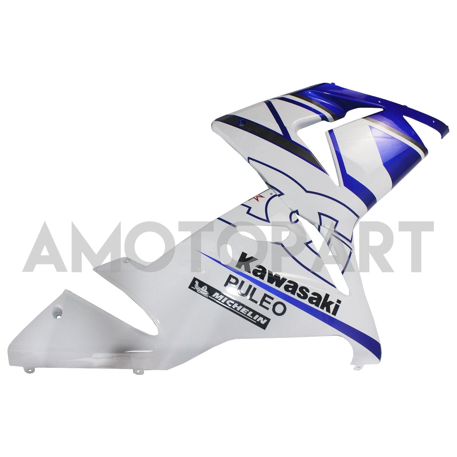 Amotopart Kawasaki 2004-2005 ZX10R Black White Fairing Kit