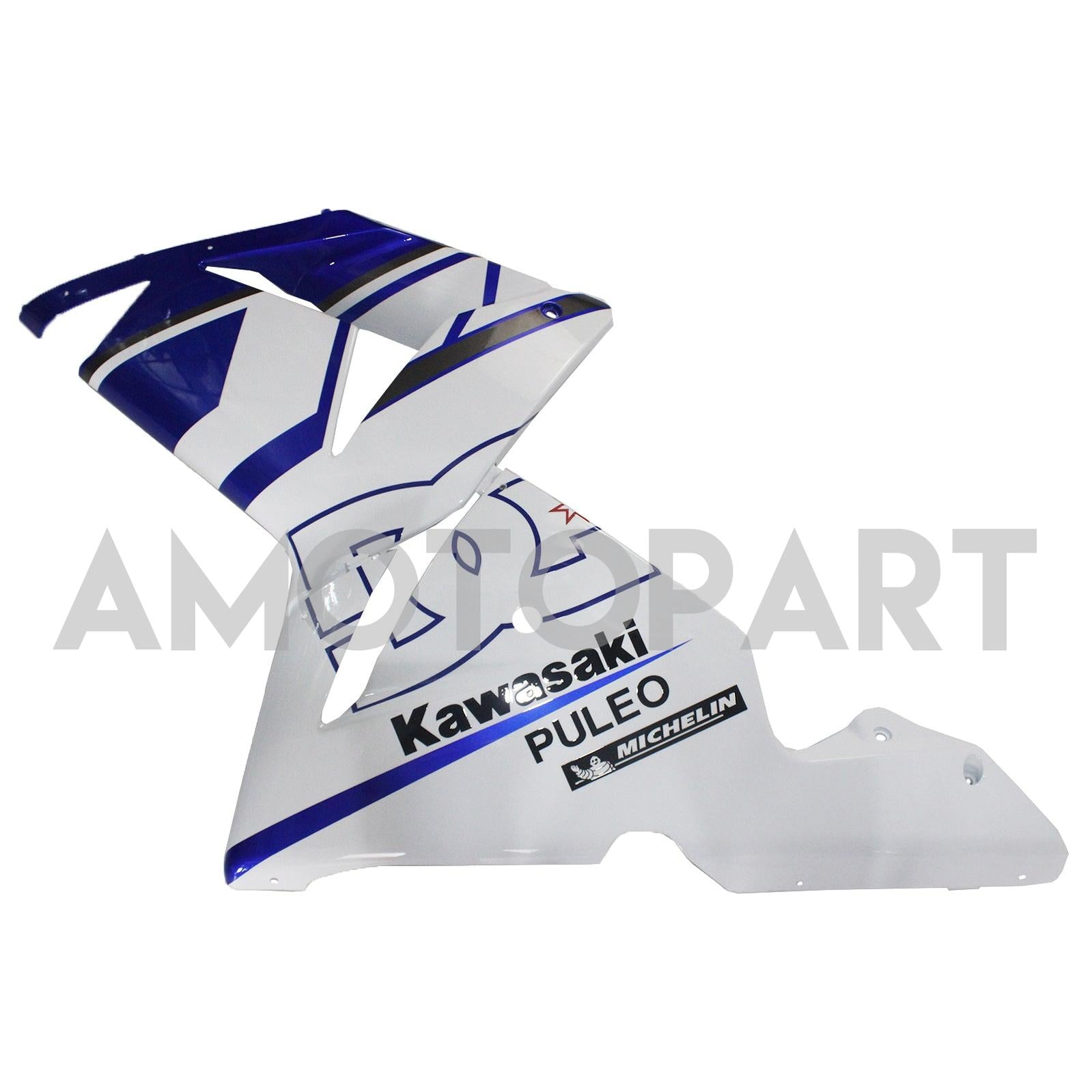 Amotopart Kawasaki 2004-2005 ZX10R Black White Fairing Kit