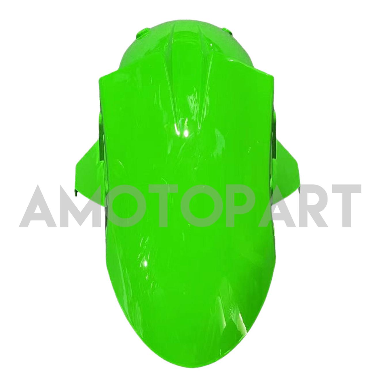 Amotopart Kawasaki 2004-2005 ZX10R Kit de carenagem preta verde