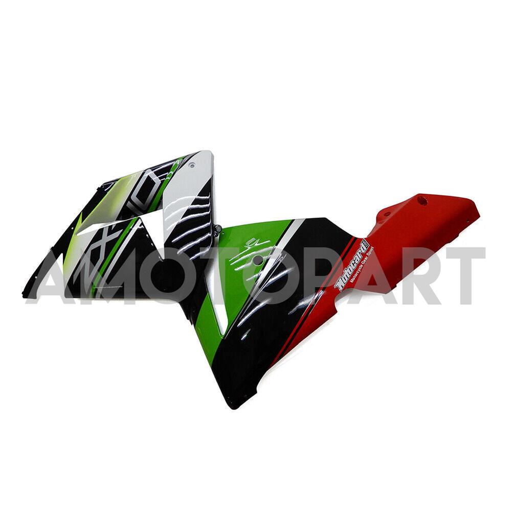 Amotopart Kawasaki 2004-2005 ZX10R White Black Green Fairing Kit
