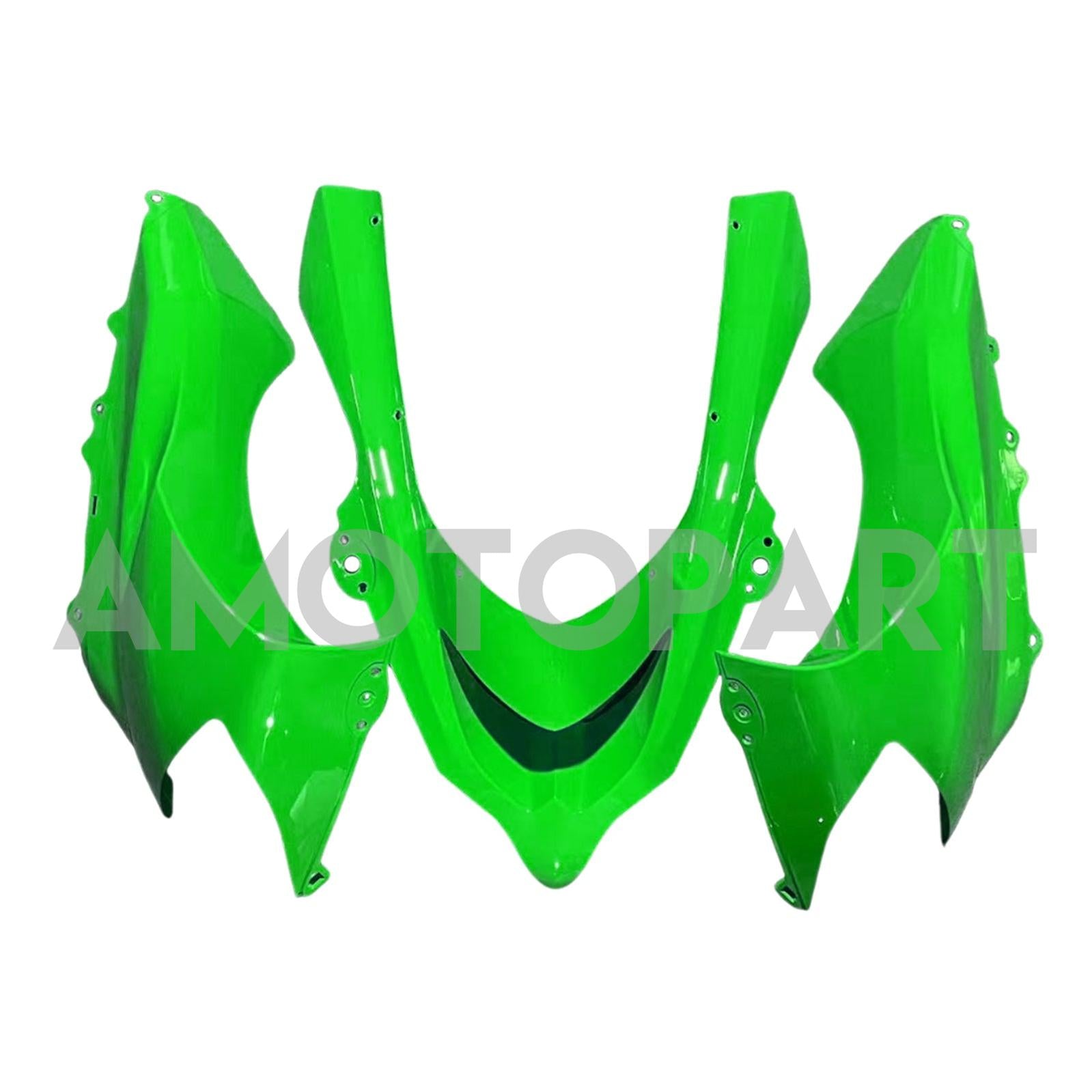 Kit carena Amotopart Kawasaki 2004-2005 ZX10R bianco verde