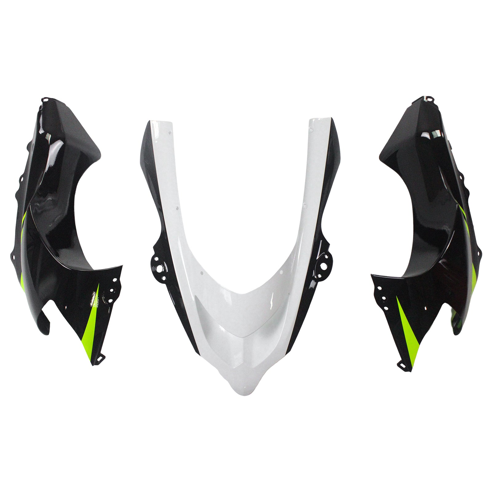 Amotopart Kawasaki 2004-2005 ZX10R White Yellow Fairing Kit