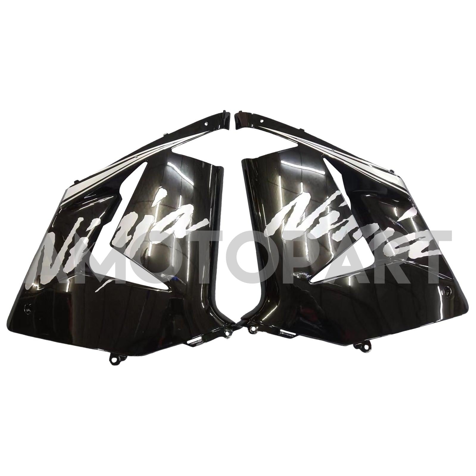 Amotopart Kawasaki 2004-2005 ZX10R Black Mix White Fairing Kit