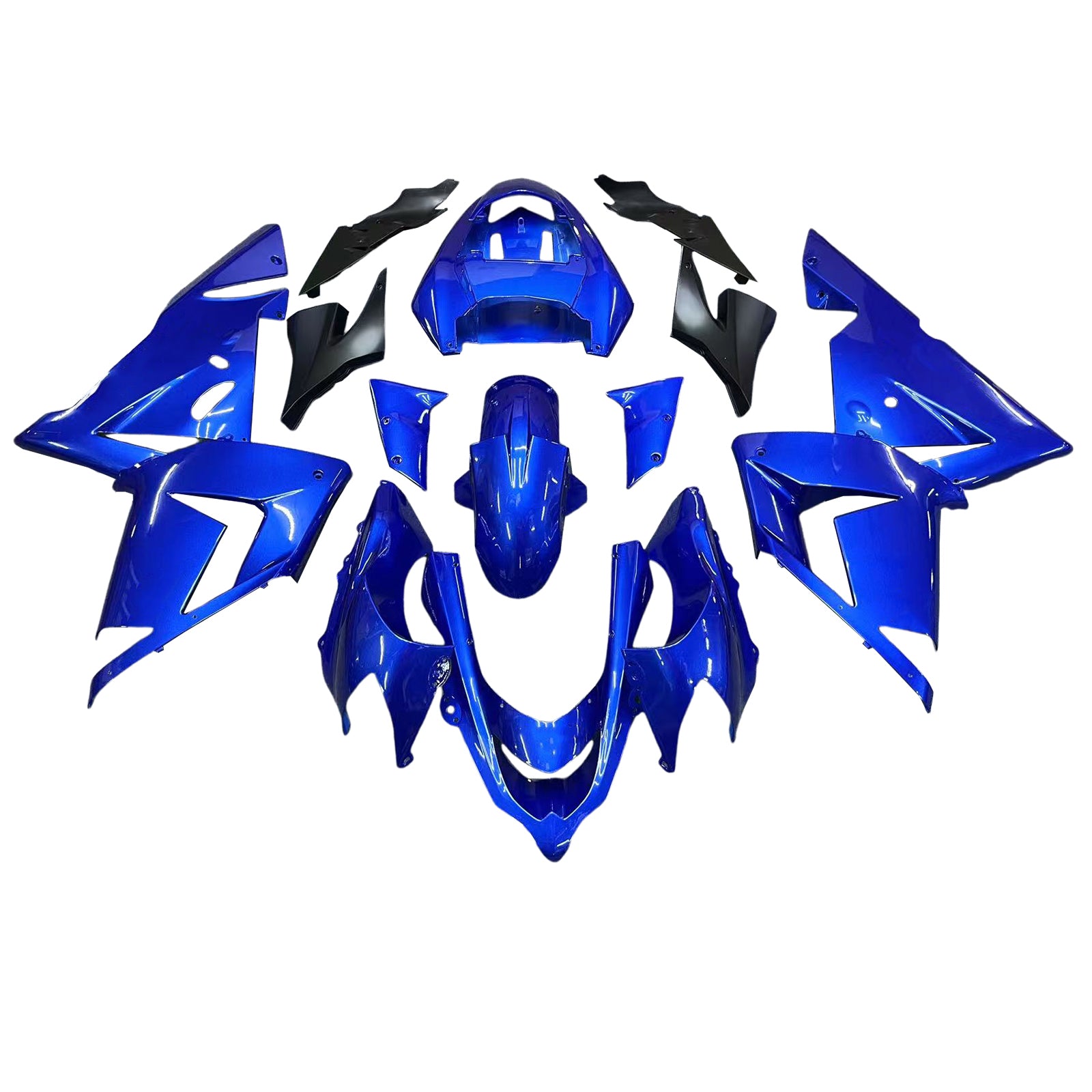 Amotopart 2004-2005 ZX10R Kawasaki Blue Fairing Kit