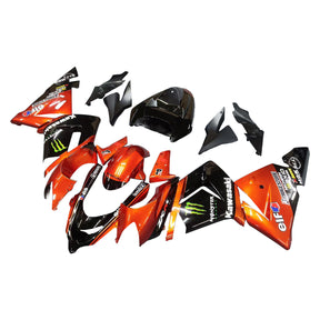 Amotopart 2004-2005 ZX10R Kawasaki Orange&Black Fairing Kit