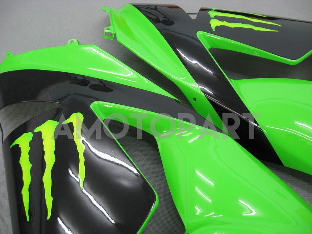 Amotopart 2006-2007 Kawasaki ZX10R Verkleidung Green Style3 Kit