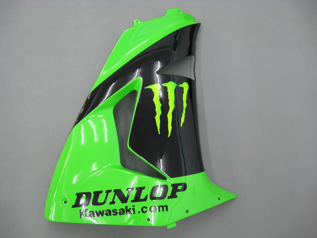 Amotopart 2006-2007 Kawasaki ZX10R Fairing Green Style3 Kit