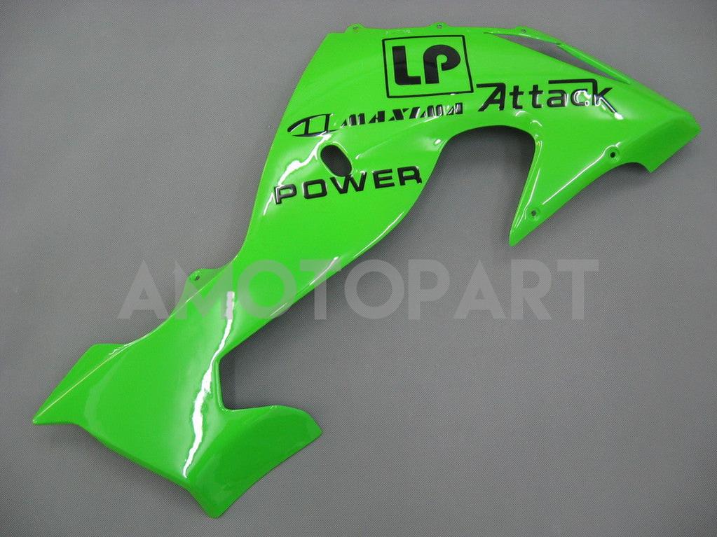 Amotopart 2006-2007 Kawasaki ZX10R Verkleidung Green Style3 Kit