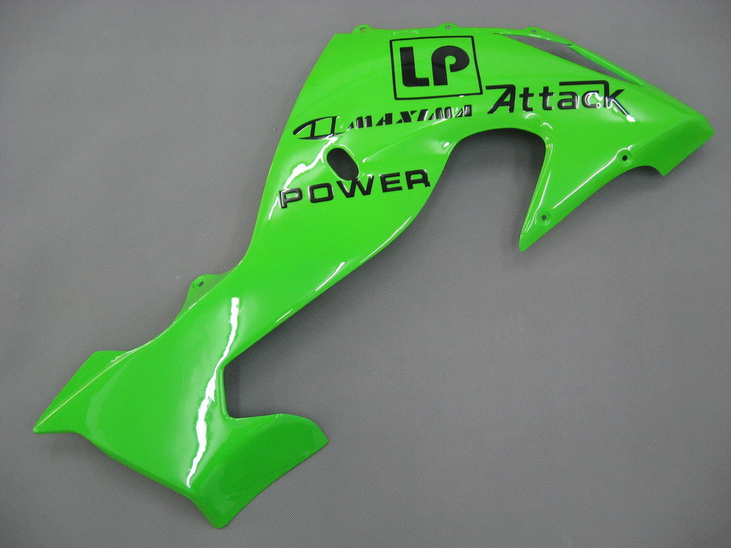 Amotopart 2006-2007 Kawasaki ZX10R Fairing Green Style3 Kit