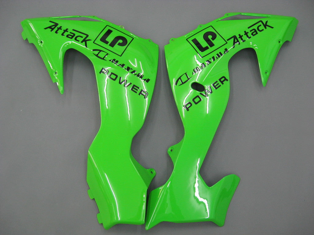 Amotopart 2006-2007 Kawasaki ZX10R Fairing Green Style3 Kit