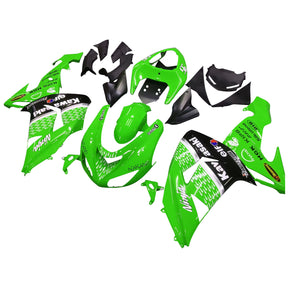 Amotopart 2006-2007 Kawasaki ZX10R Green&Black Fairing Kit