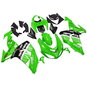 Amotopart 2006-2007 Kawasaki ZX10R Green&Black Fairing Kit