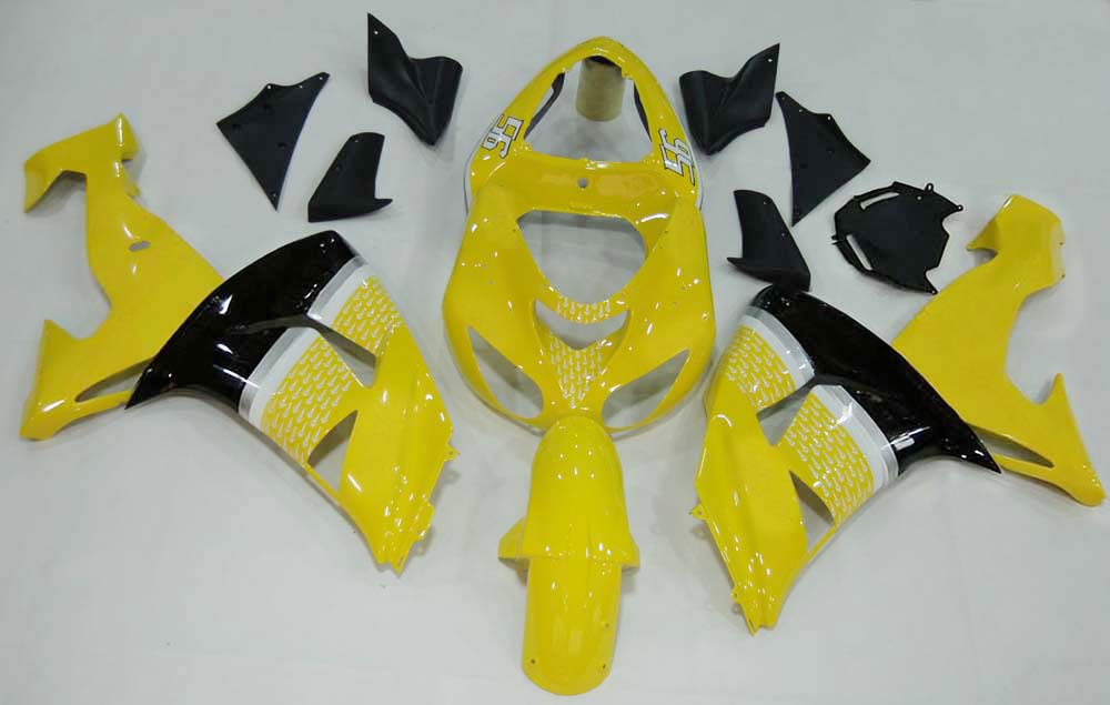 Amotopart 2006-2007 Kawasaki ZX10R Yellow Fairing Kit