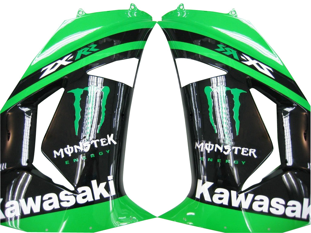 Amotopart 2006-2007 Kawasaki ZX10R フェアリング グリーン Style2 キット