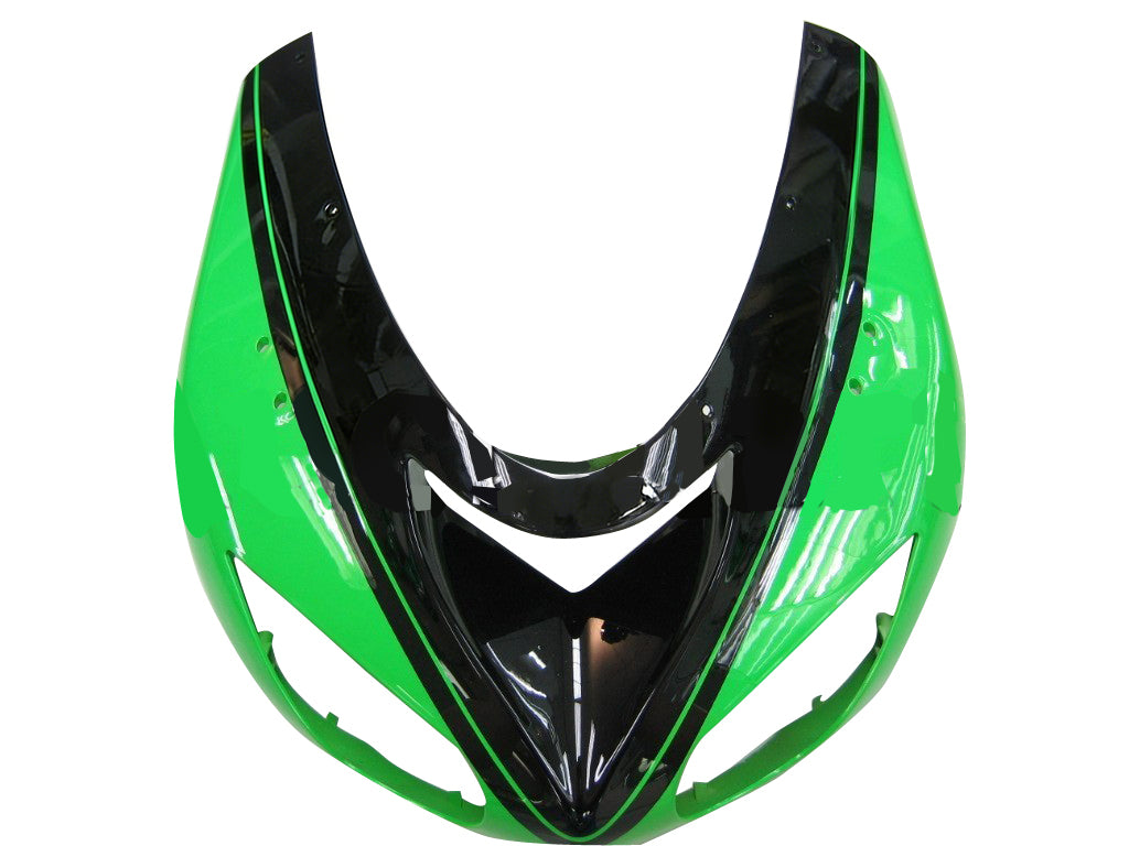 Amotopart 2006-2007 Kawasaki ZX10R Fairing Green Style2 sæt