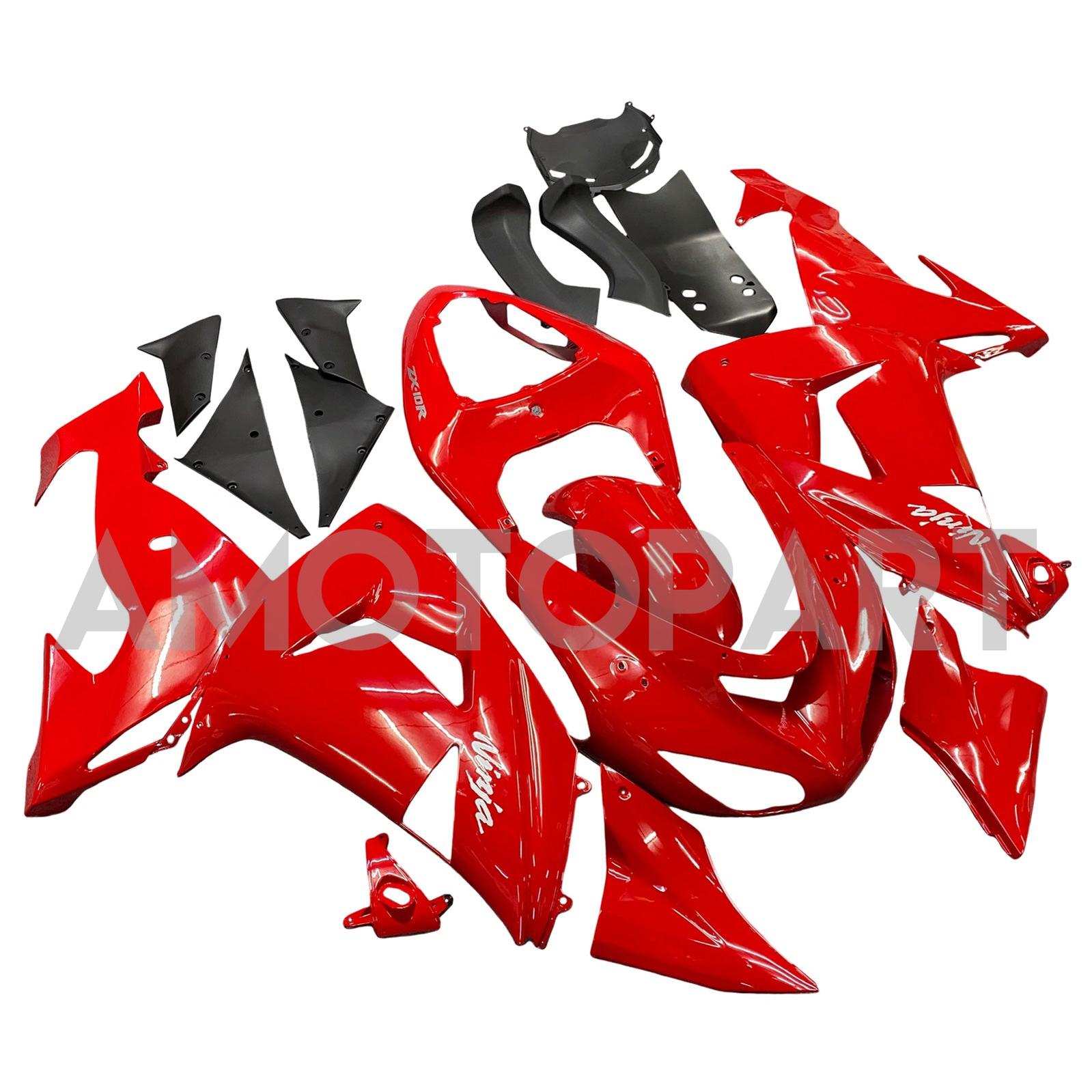 Amotopart 2006-2007 Kawasaki ZX10R RED RED KIT