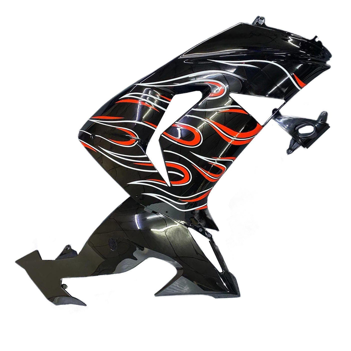 Amotopart 2006-2007 Kawasaki ZX10R Black Orange Fairing Kit