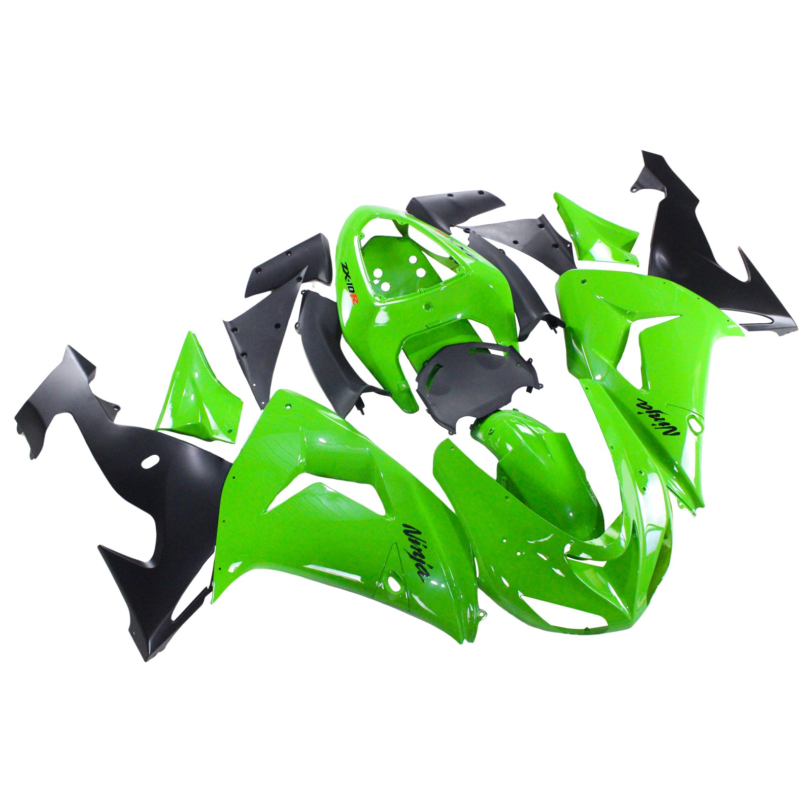 Amotopart Kawasaki ZX10R 2006-2007 グリーン フェアリングキット