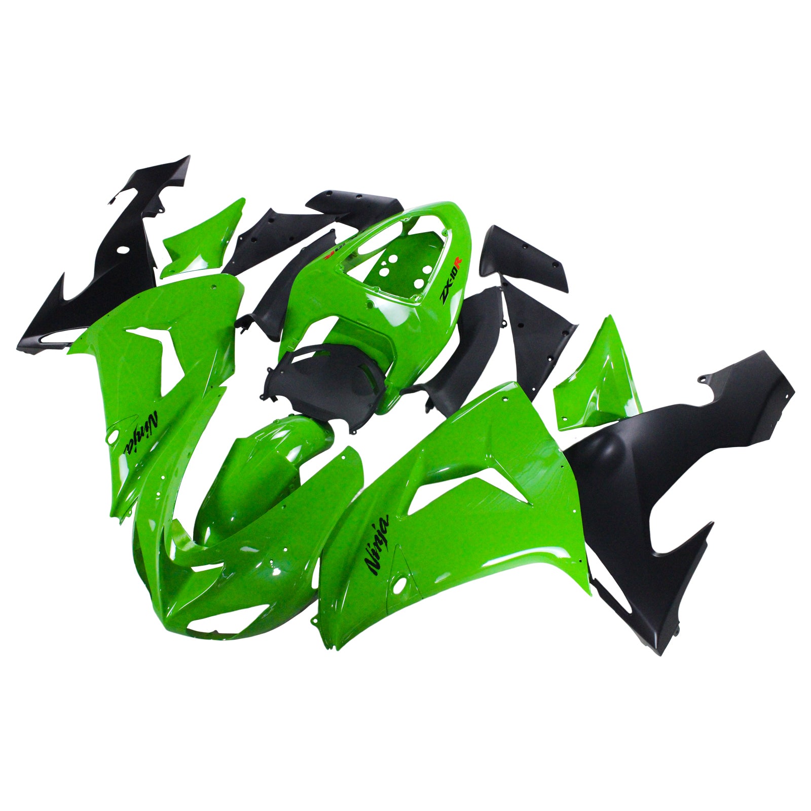 Amotopart Kawasaki ZX10R 2006-2007 グリーン フェアリングキット