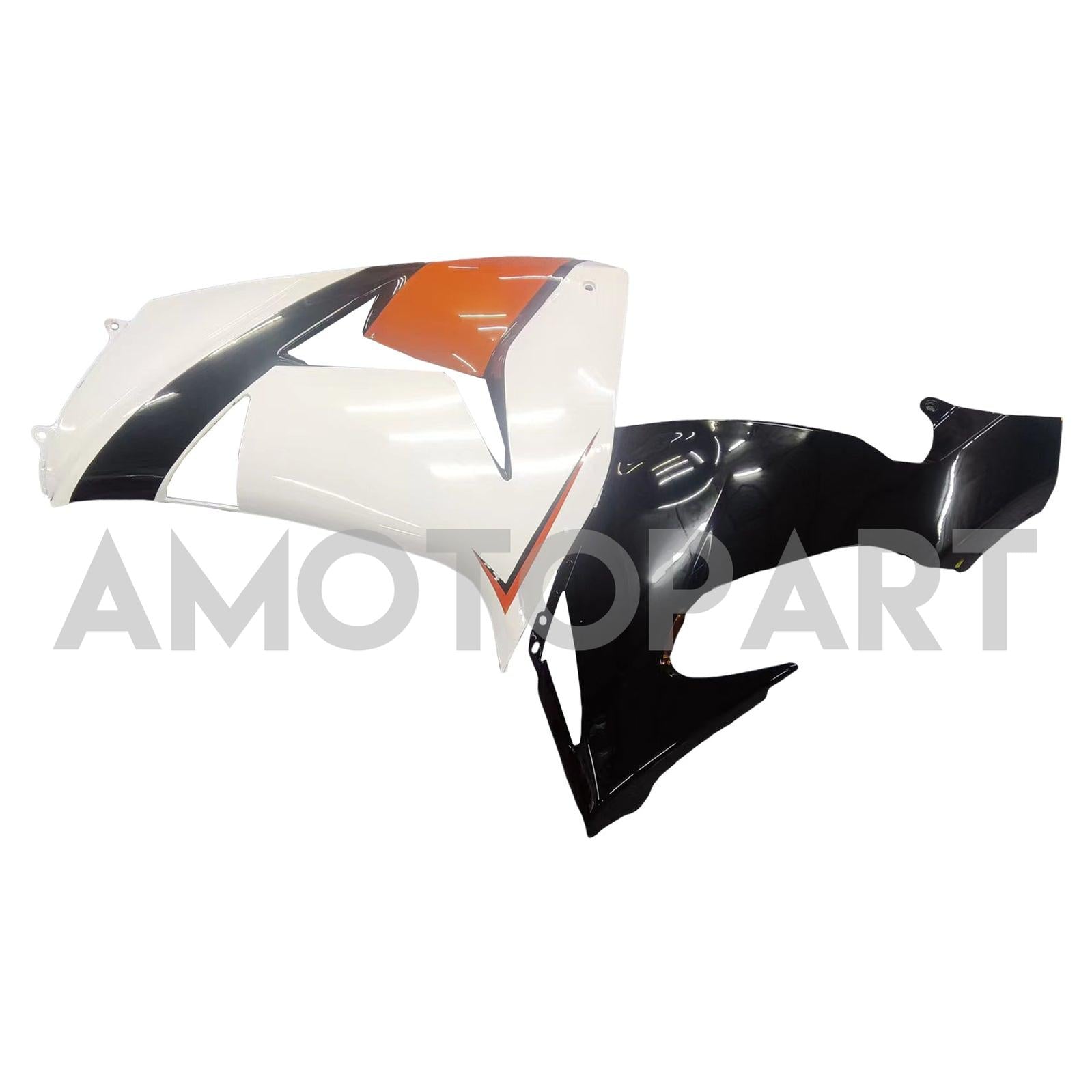 Amotopart Kawasaki ZX10R 2006-2007 White Orange Fairing Kit