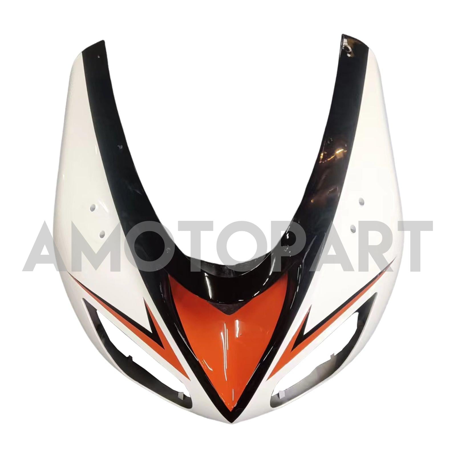 Amotopart Kawasaki ZX10R 2006-2007 White Orange Fairing Kit