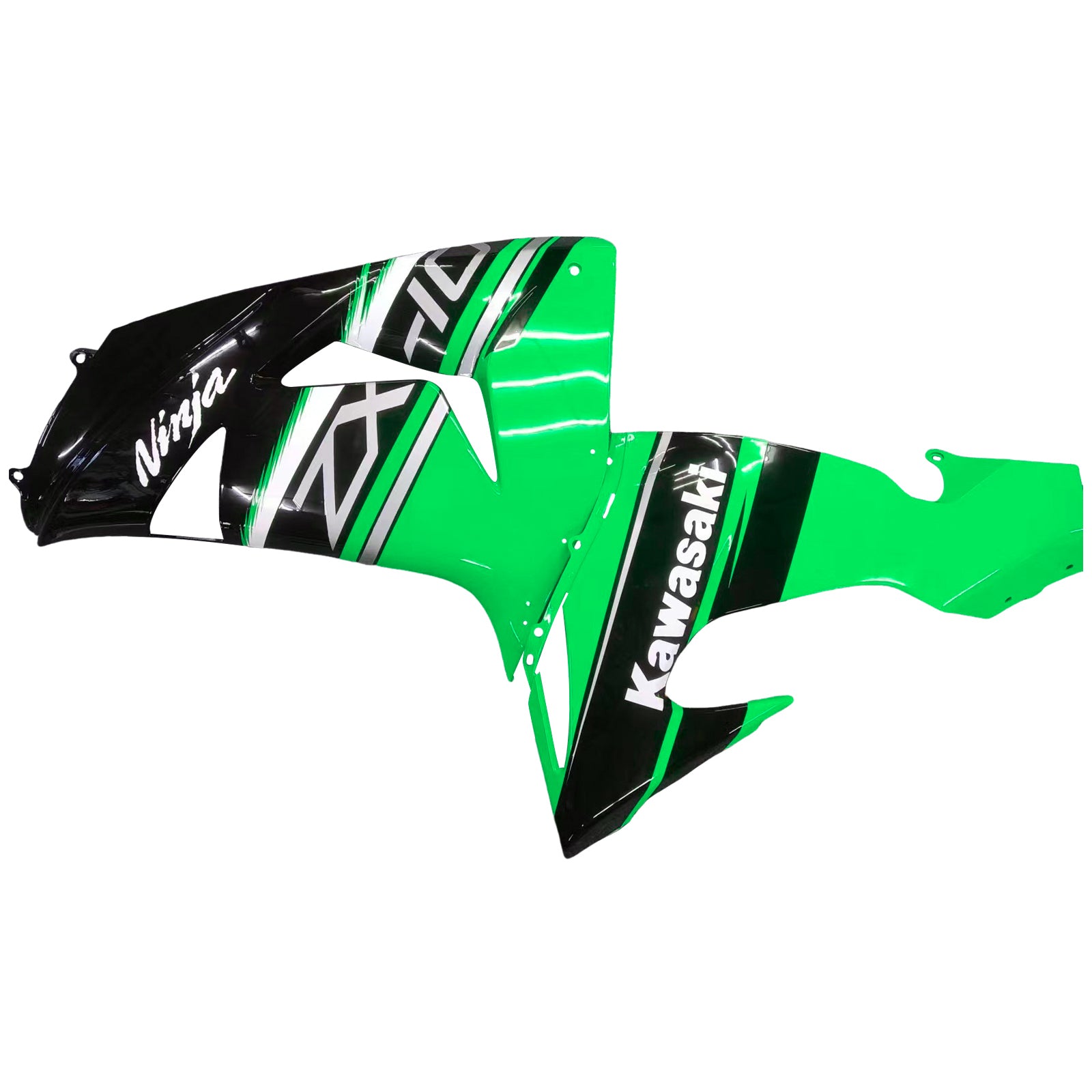 Amotopart  Kawasaki ZX10R 2006-2007 Green Black Fairing Kit