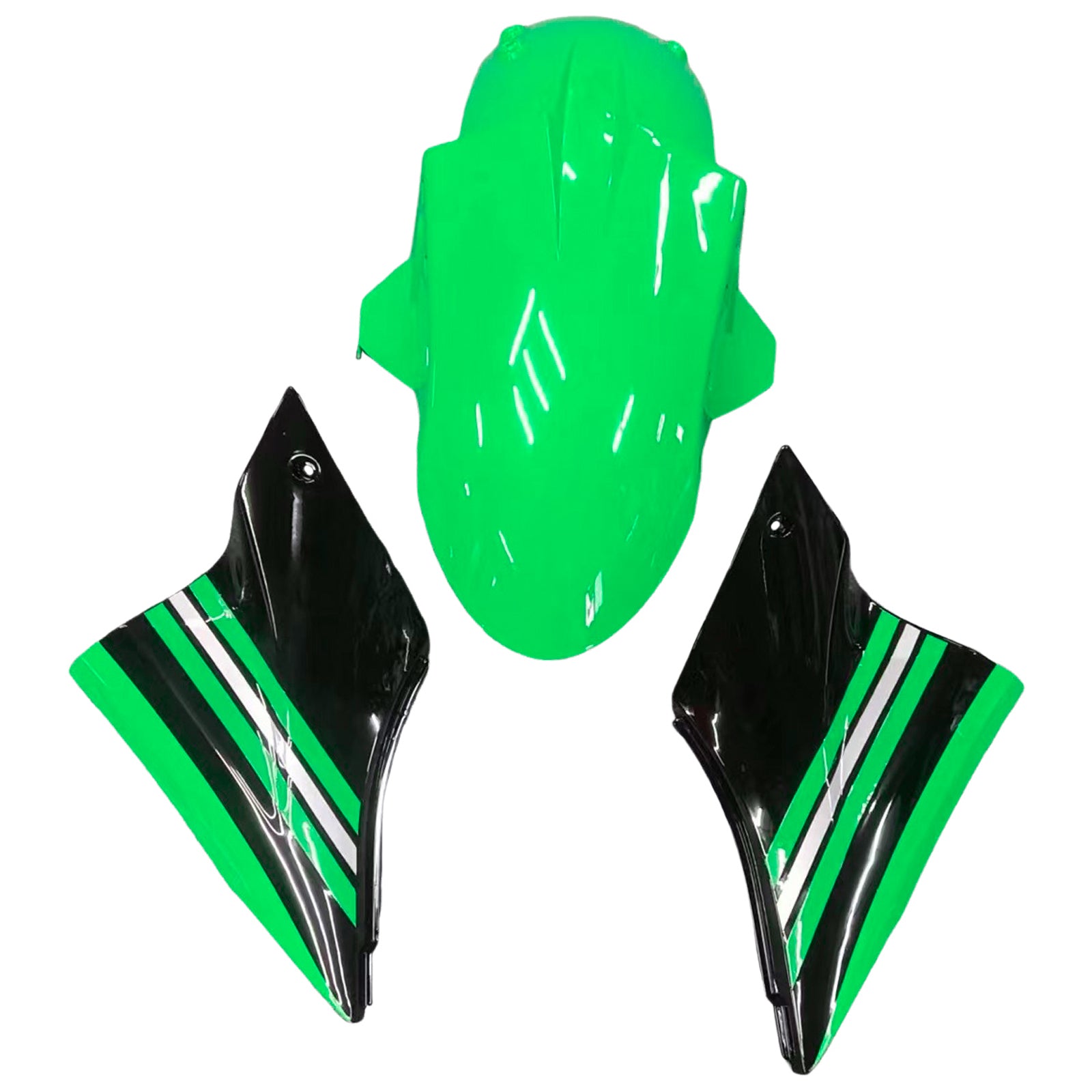 Amotopart  Kawasaki ZX10R 2006-2007 Green Black Fairing Kit