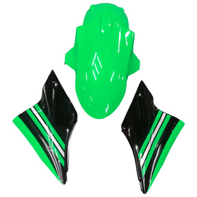 Amotopart Kawasaki ZX10R 2006–2007 grün-schwarzes Verkleidungsset