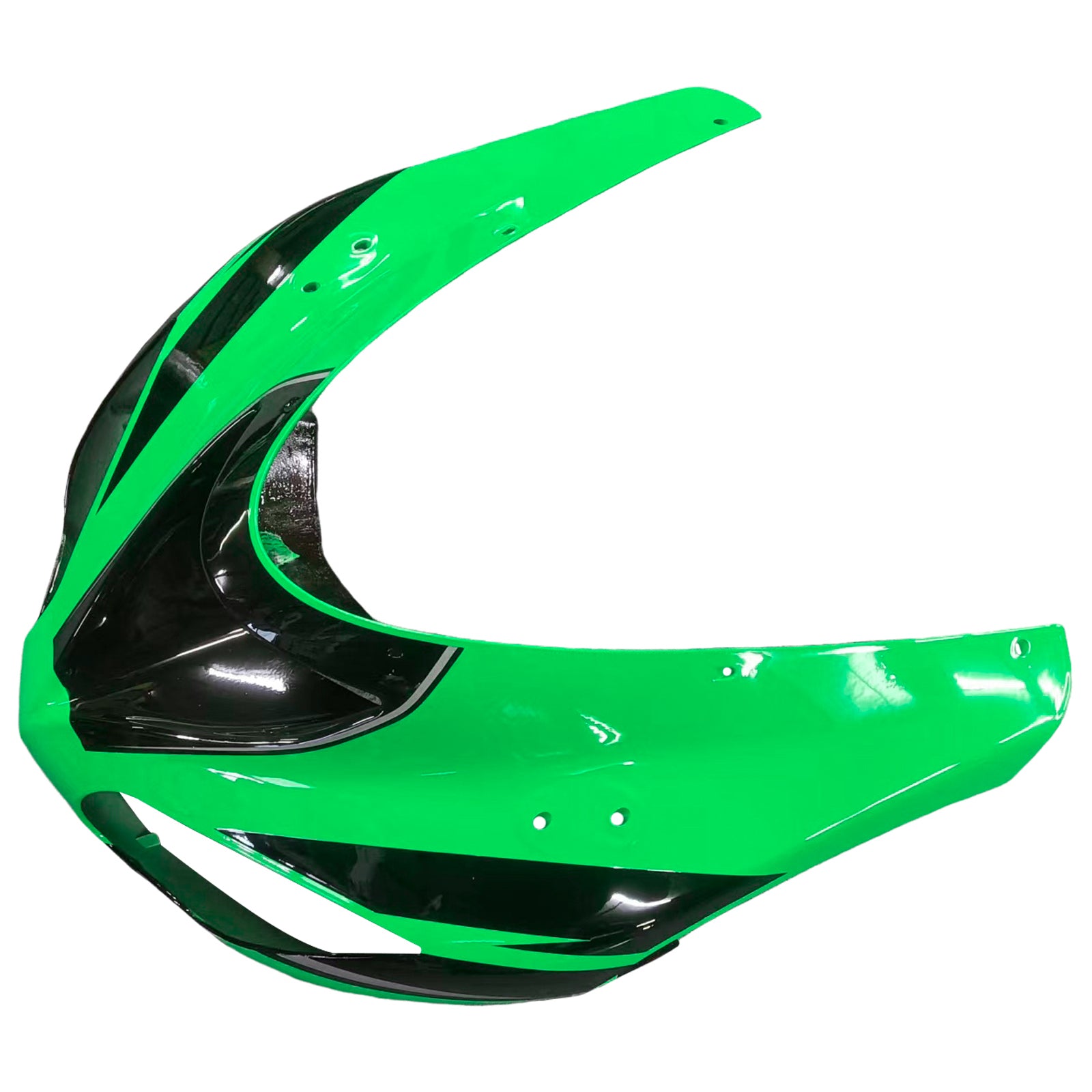 Amotopart Kawasaki ZX10R 2006–2007 grün-schwarzes Verkleidungsset