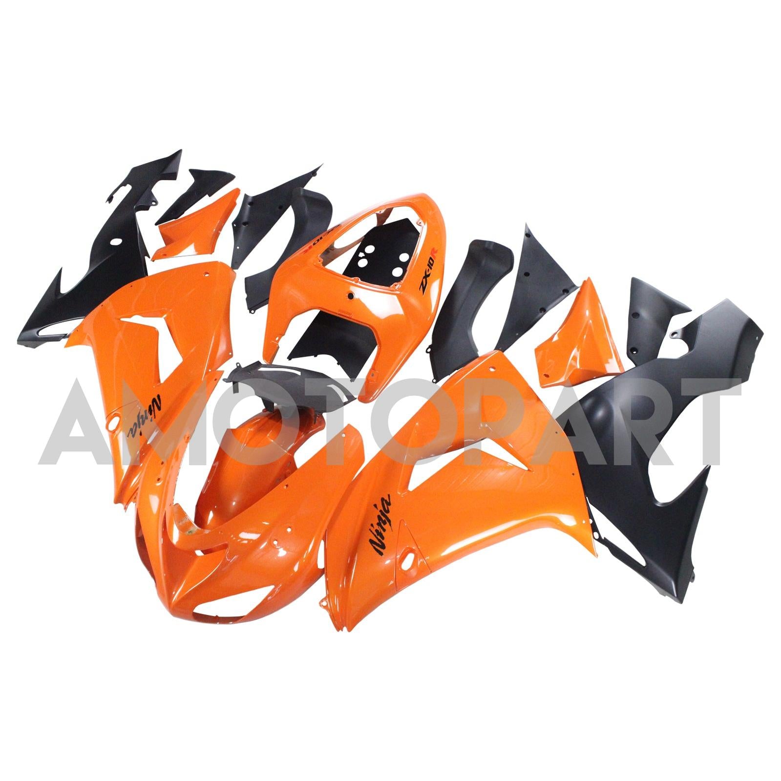 Amotopart Kawasaki ZX10R 2006-2007 Orangenverkleidungskit