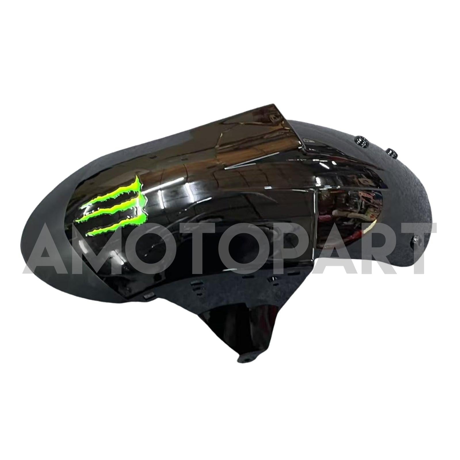 Amotopart Kawasaki ZX10R 2006-2007 Hochglänzende Schwarzverkleidung Kit