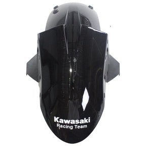 Amotopart Verkleidungsset für Kawasaki ZX10R 2006–2007, glänzendes Schwarz mit Ninja-Logo