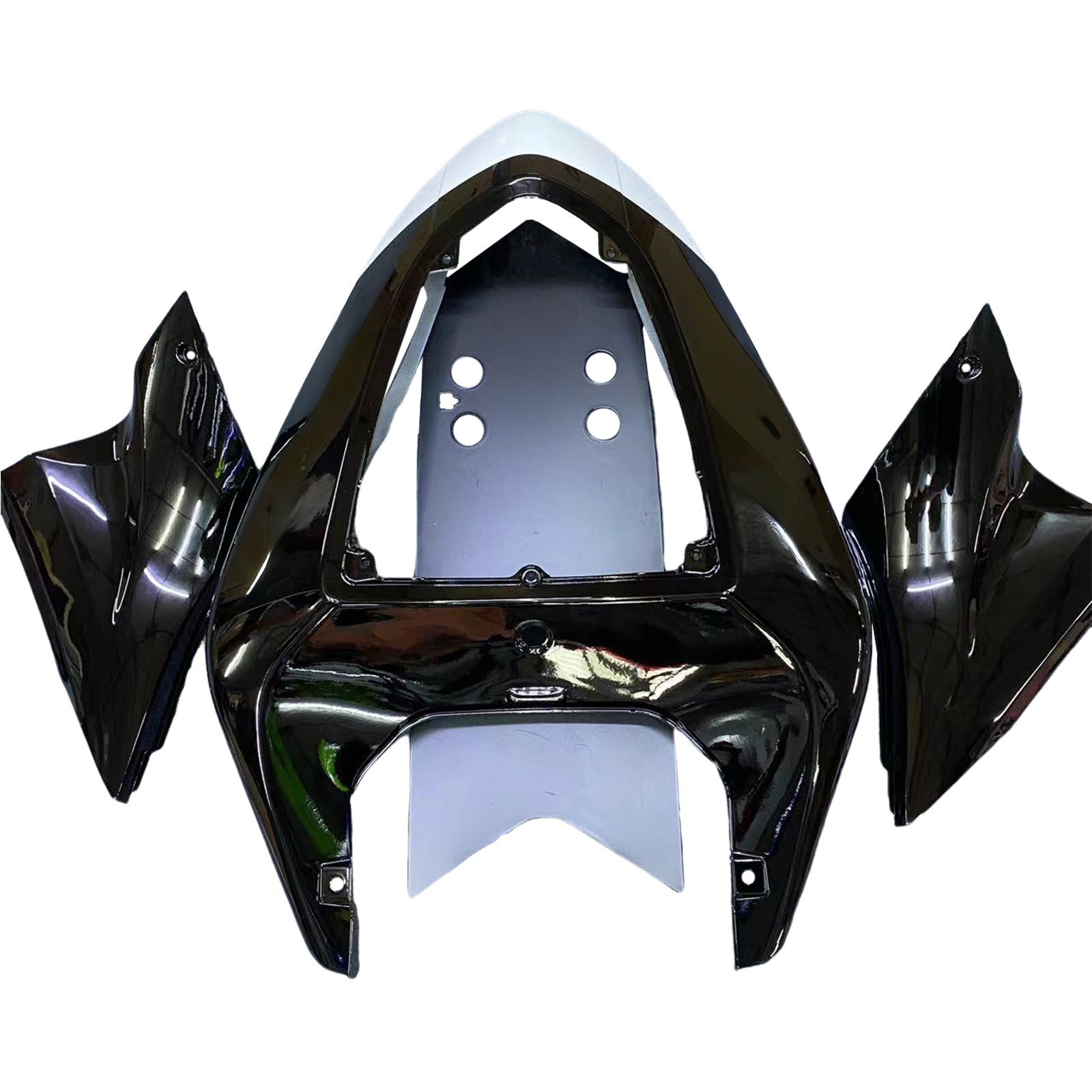 Amotopart 2006-2007 Kawasaki ZX10R Czarno-biały zestaw owiewki