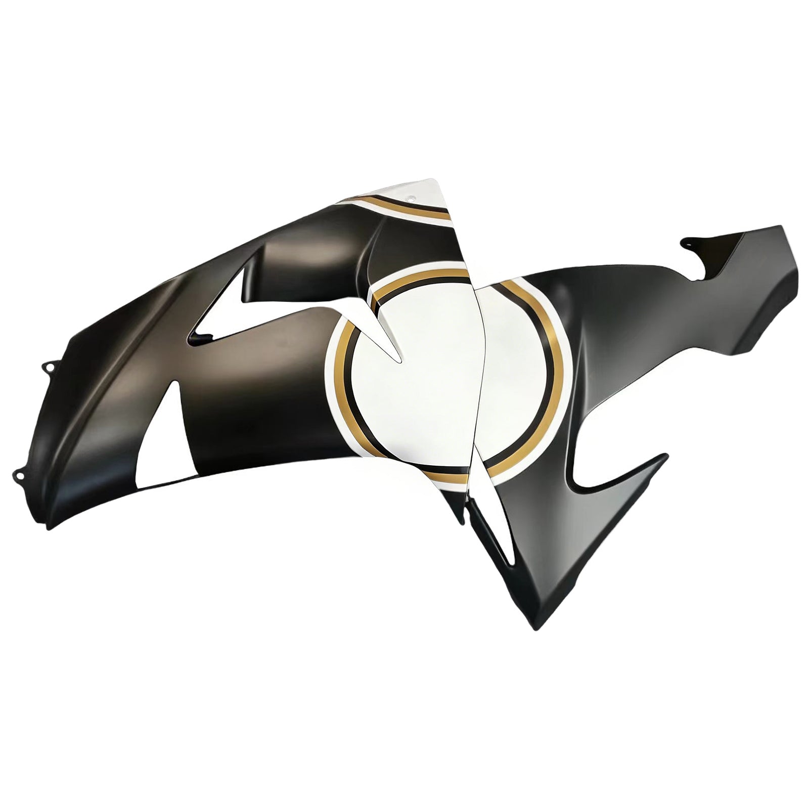 Amotopart 2006-2007 Kawasaki ZX10R Matte Black&White Lucky Strike Fairing Kit