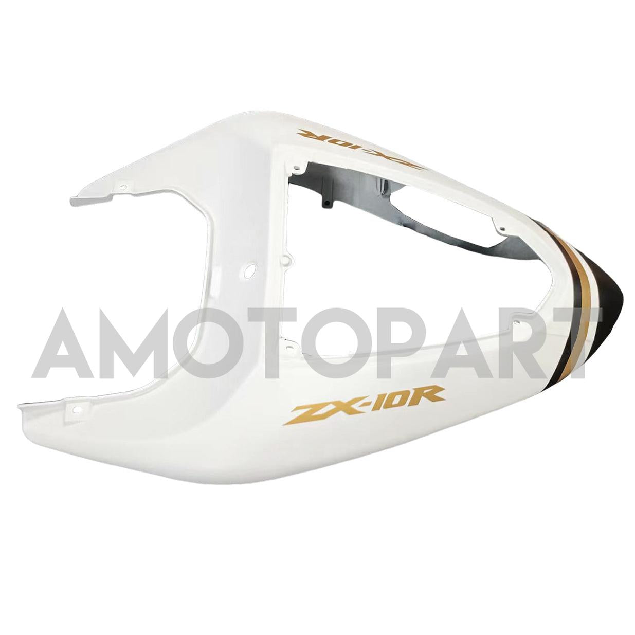 Amotopart 2006-2007 Kawasaki ZX10R Matte Black&White Lucky Strike Fairing Kit
