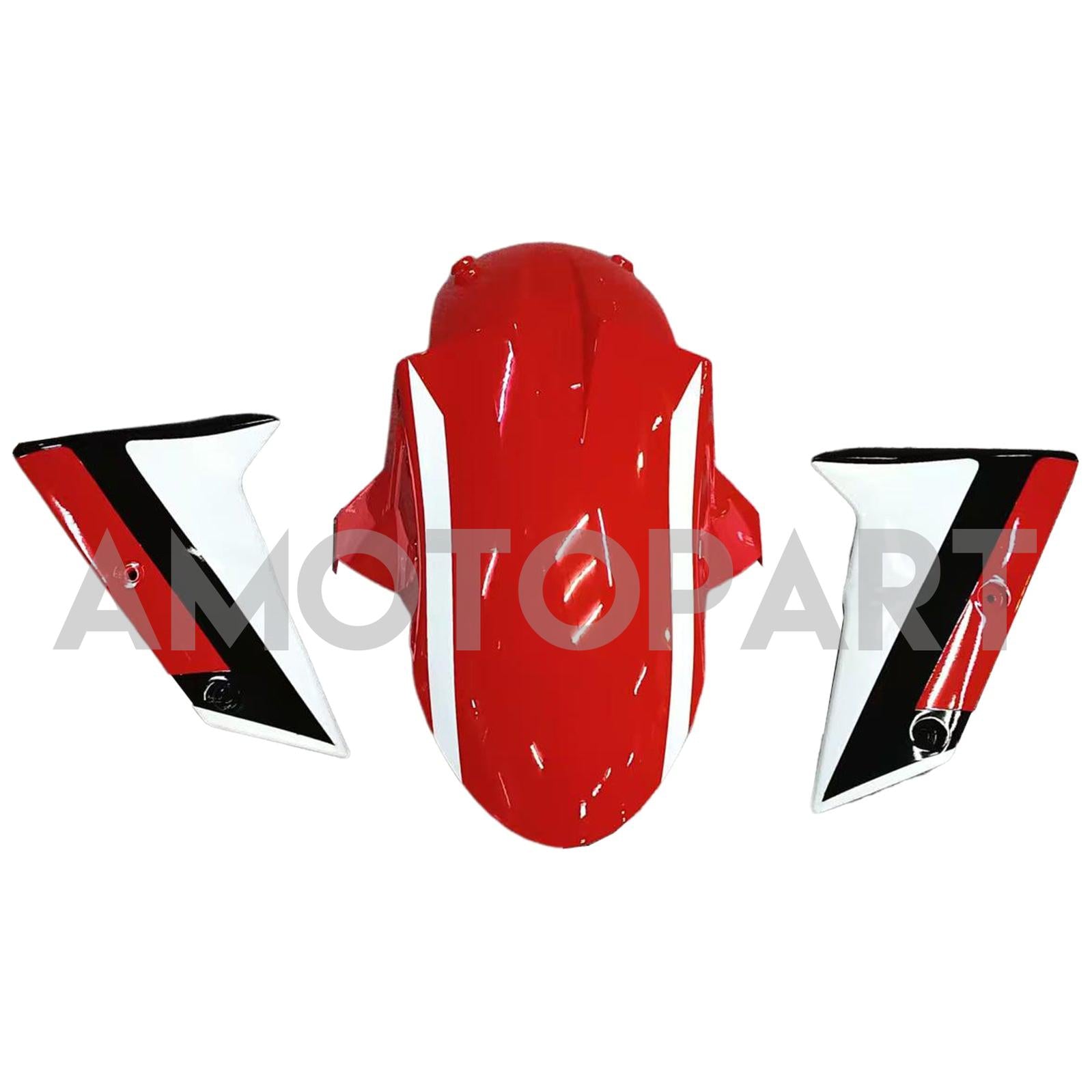 Amotopart 2006-2007 Kawasaki ZX10R Red White Fairing Kit