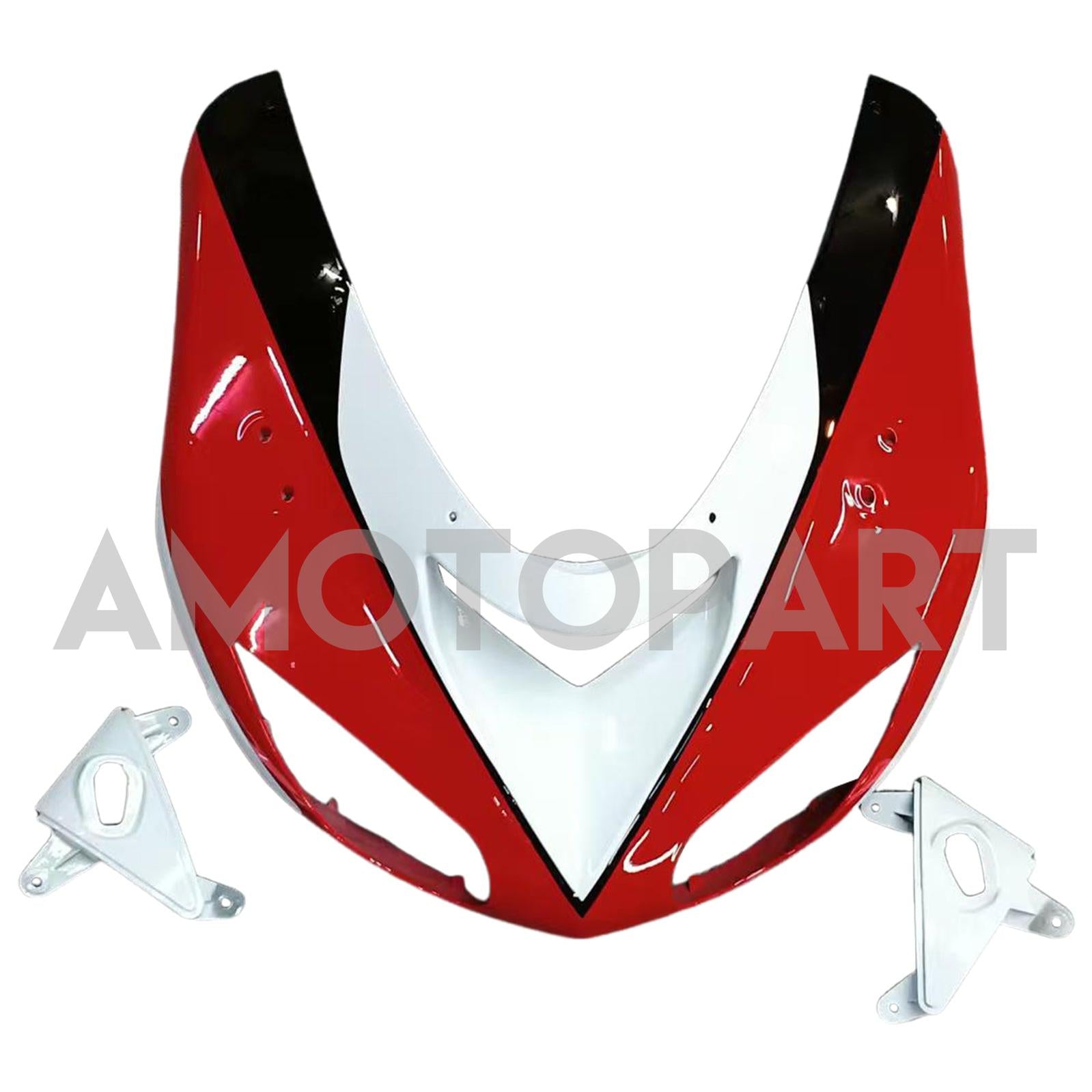 Amotopart 2006-2007 Kawasaki ZX10R Red White Fairing Kit