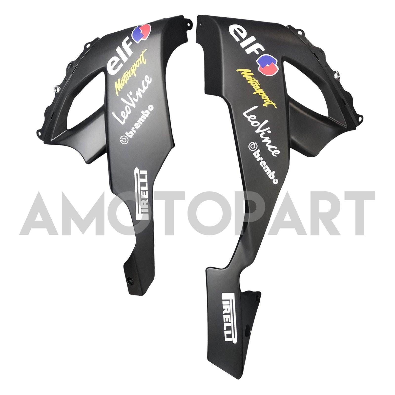 Amotopart Kawasaki ZX10R 2008-2010 Black with Scratch Logo Fairing Kit